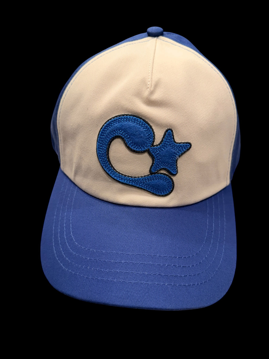 CEEC C Star Strapback Hat | Blue/Cream |Adjustable