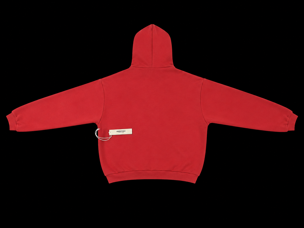 Fear of God Essentials Hoodie | Crimson | Mens | Size: XS