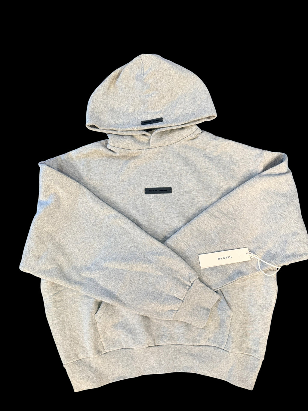 Essentials Hoodie – Grey |Chrome Back - XS - Men