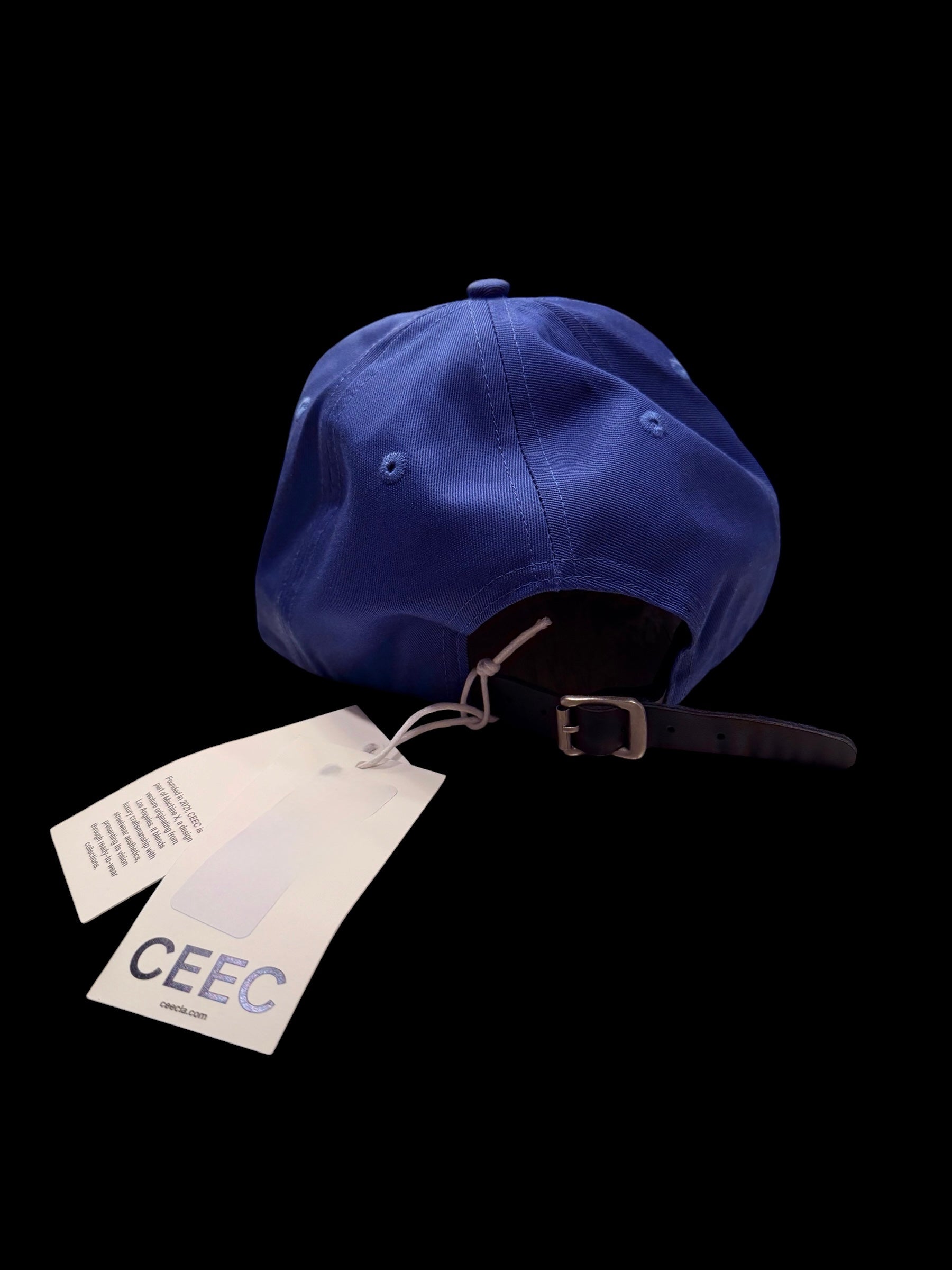CEEC C Star Strapback Hat | Blue/Cream |Adjustable