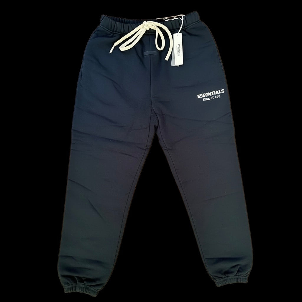 Fear of God Essentials Sweatpants | Black with Brown Drawstring | Mens | Size: S