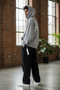 Essentials Hoodie – Grey |Chrome Back - XS - Men